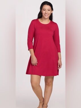 Woolx - Rissa A Line Dress - Pink - NWT